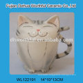 Funny cat shaped ceramic cup with spoon in high quality